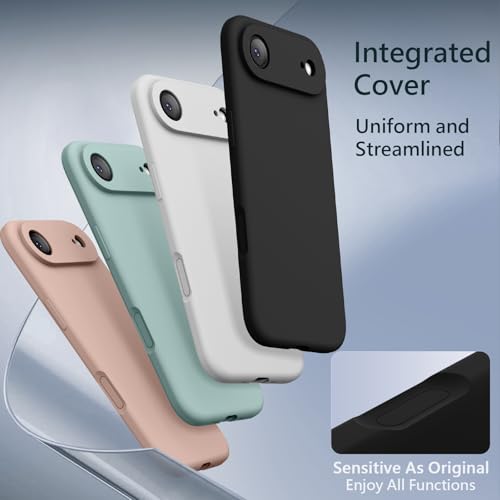 Image of FireNova Magnetic for iPhone Air Case, Compatible with MagSafe, [Integrated Silicone Camera Control Button] [Camera Protection] Microfiber Lining Phone Case for iPhone 17 Air, 6.5 inch, Black