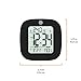 Marathon Compact Alarm Clock with Temperature & Date, Black - Large, Easy to Read Display with Backlight - Easy to Set Up & Use - Two AAA Batteries Included