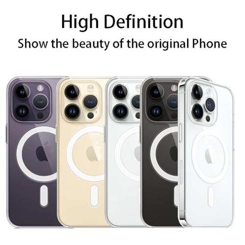 Coque iPhone transparente avec charge magnétique Magsafe pour modèles 11 à 15 Pro Max