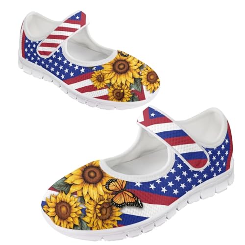 Coloranimal Mary Jane Flats Shoes for Women Dressy Casual Womens Mary Jane Shoes Magic Sticker Slip On Shoes Falts Shoes Mesh Ballet Shoes