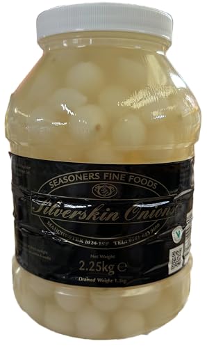 Seasoners - Pickled SILVERSKIN Onions - 2.25kg (drained weight 1.3kg)