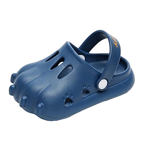 Kids Garden Clogs Boys Girls Summer Cute Cartoon Cat paw Water Shoes Non-Slip Lightweight Soft Children Sandals Infant Slip-on Walking Slippers for Beach Pool Shower （Toddler/Little Kid）