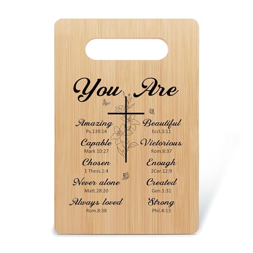 Comparison: Best Cutting Board Quotes 8 Christian Gifts Cutting Board, Kitchen Gifts for Women Friend, Bamboo Chopping Board Present for Birthday Christmas, Charcuterie Board with Inspirational Quotes, Kitchen Cooking Decor Favors -22
