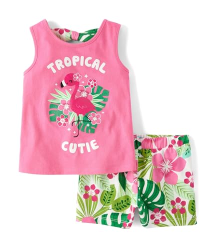The Children's Place baby-girls And Toddler Tank Top and Shorts 2 Piece Outfit Set
