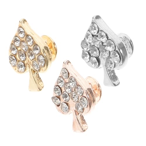 GRIRIW 3 Stück Uhrenarmband Ziernieten für Silikonarmbänder Herzform Zinklegierung Kompatibel mit Apple Watch 38mm Dekorative Smartwatch Dekoration Zufälliger Stil