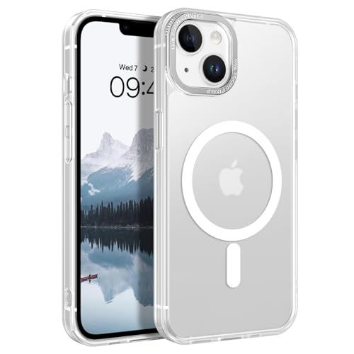 Coque iPhone 14 Plus blanche mate anti-rayures et fine de 6,7"