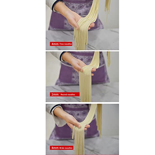 CLING Manuelle Nudelmaschine aus Edelstahl mit 6 einstellbaren Dickeneinstellungen, perfekt für hausgemachte Spaghetti… – Bild 3