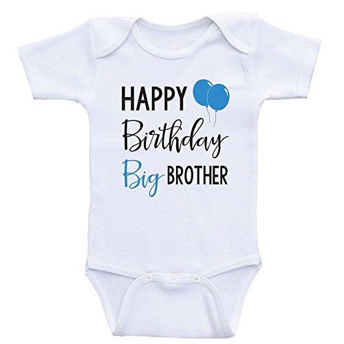 Happy Birthday Big Brother - Baby Bodysuit One-Piece Clothes