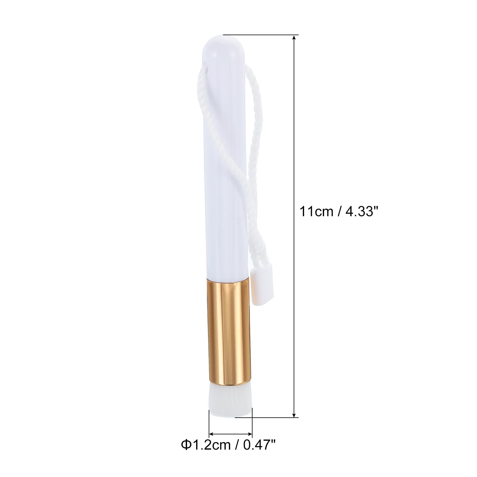 PATIKIL Ink Blending Brushes Mini for Card Making 4 Pcs Small Ink Painting Blending Brushes Tool for Craft Drawing Stamping DIY White Golden - Image 2