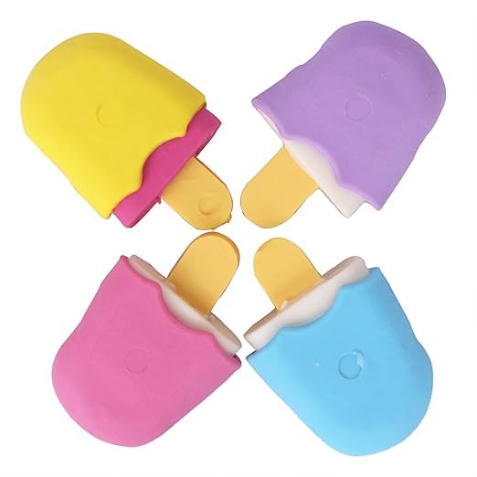 PINDARA Ice Cream Design Pencil Eraser for Kids Cute Ice Cream Erasers, Best Return Gift Mini Eraser for School Kids, Home, School, Office, Mini Pencil Rubber Erasers, School (B0DCPWW2Z9) Amazon Price History, Amazon Price Tracker