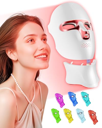 FOLOKE LED Light Therapy Mask Skin Care Mask, LED face