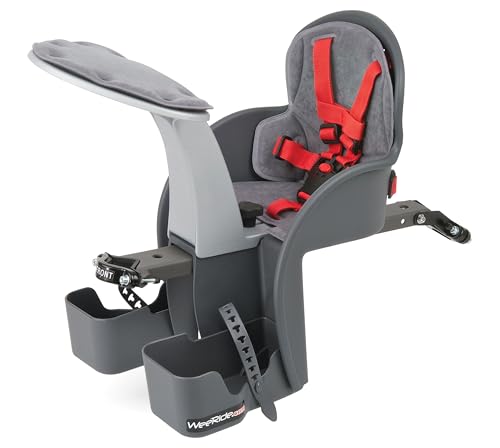 WeeRide Safe Front Child Baby Bike Cycle Seat Carrier Grey, Aged 1-4 - Image 11