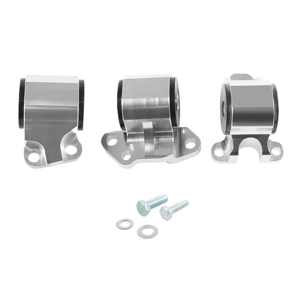 2 Hole Bolt Engine Swap Mounts Kit Compatible with 1992–1995 Civic EG 1994–2001 Integra DC2(Silver)
