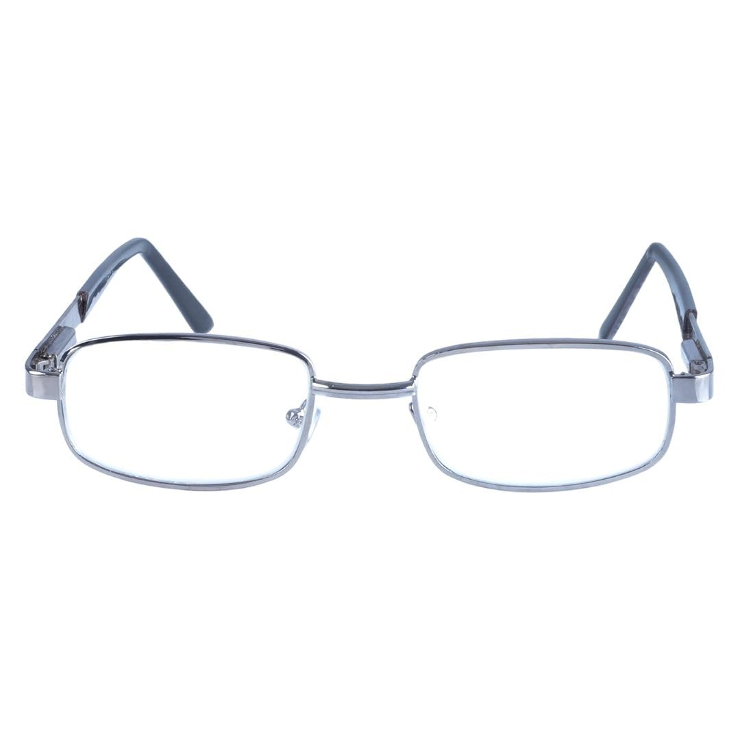 Redex Fullrim Rectangle Optical Premium Reading Glasses For unisex +0.50,+0.75,+1.00,+1.25, +1.50,+1.75,+2.00,+2.25,+2.50,+2.25,+ 2.50,+2.75,+3.00,+3.25,+3.50,+3.75,+4.00 (1.50, Silver) (B0CWRXW9MF) Amazon Price History, Amazon Price Tracker