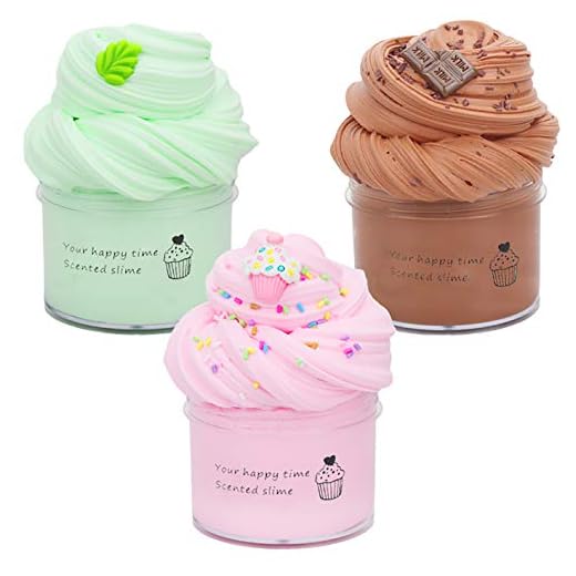 Stressreducerande slime, BESTZY lera leksak giftfritt, smör slime kit, doft lättnad charm, lera barn putty leksaker, smal barn putty leksaker, 100 ml