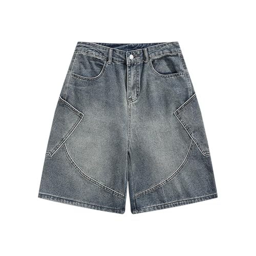 Jean d'été stretch pour homme coupe ample coupe-vent et short de loisirs confortable