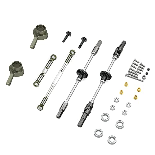 YUPVM Metall Stahl Getriebe Vorder und Hinterachs BrüCke Lenkungs Schalen Satz für WPL C14 C24 C24-1 C34 1/16 RC Auto Upgrade Teile,2, 500153856A2 Cover