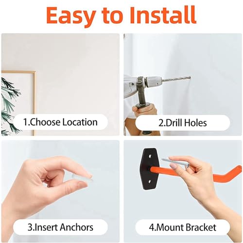 Rangement pneus et outils de garage avec ces crochets ISTOVO - 3