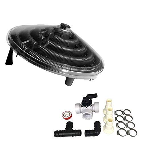 well2wellness® Pool Solarheizung Poolheizung Solar 'Sunny' Solardome (P2654) Plus 15-teiliges Solar Bypass-Set