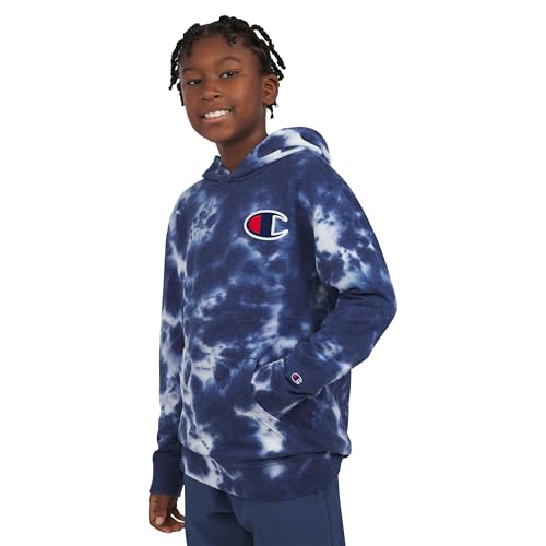 Image of Champion boys Graphic Hoodie Pullover Sweatshirt for Kids With Stylish Embellishments