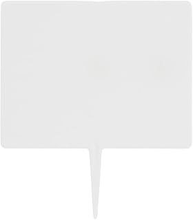 HUBERT Write On Wipe Off Spear Tag White Plastic - 2