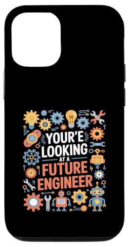 Future Engineer Funny Say Gear �d�����{�b�g �X�}�z�P�[�X iPhone 12/12 Pro �p