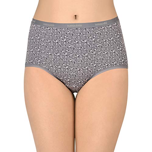 Image of Amante Printed Cotton Full Brief Panty Pack(Pack of 3)