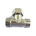 Conector en T SENRISE 1/2 "3 vías conector de manguera en forma de T Igualdad de tuberías para aire y gas adaptador de tubería de agua (tipo B)
