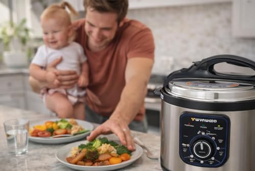 Wynwood Olla Programable Lyra Eléctrica Multifunción de 6 Litros con 19 Funciones, Programación 24h, Cubeta Antiadherente y Cocción Inteligente para Guisos y Arroces - imagen 5