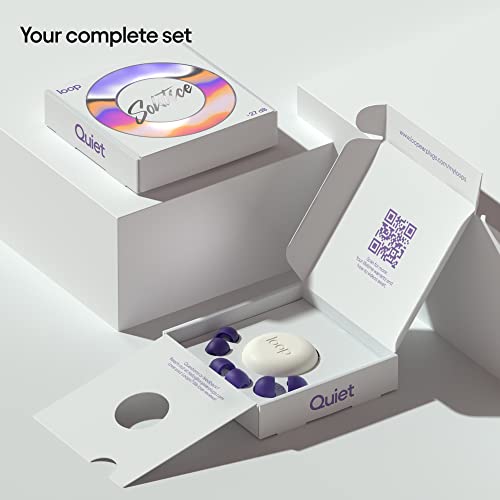 Loop Quiet Ear Plugs For Noise Reduction – Super Soft, Reusable Hearing Protection In Flexible Silicone For Sleep, Noise Sensitivity & Flights - 8 Ear Tips In Xs/S/M/L – 27Db Noise Cancelling #TOP3