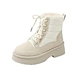 Botas Invierno Mujer Botas Plataforma Mujer Botin Plano 45 De Invierno Nieve Montaña Frio Calzado Botines Altas Calientes Nieve 40 Bota Agua Botines Australianas Planas Planas Con Borrego Calzado