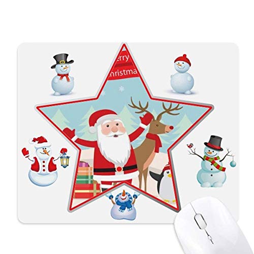Tapis de souris Père Noël pour éviter les glissements et décorer le bureau