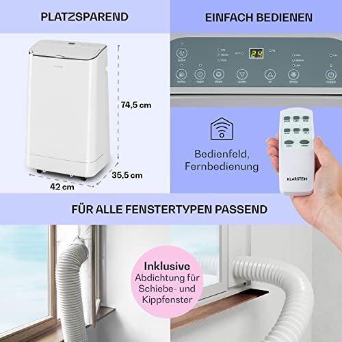 Klarstein Mobile Klimaanlage mit 12.000 BTU für effektive Kühlung