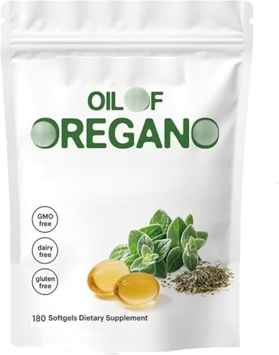 Aceite de Resilias de Orégano Softgels, Aceite de Silicona niuzhi, inmunidad Natural, fácil de tragar, Rico en nutrientes,1pcs