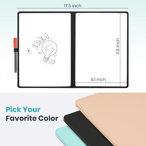 Tableau blanc pliable et réutilisable WALGLASS avec surface double face effaçable à sec sans trace - 7