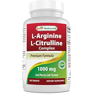Best Naturals L-Arginine L-Citruline Complex Tablets, 250 Count