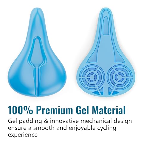 GELRIDE Advanced Gel Bicycle Saddle Seat Cushion Cover for Indoor Outdoor Cycling, Exercise Cycle - Soft and Washable, 100% Gel Material, Made in India