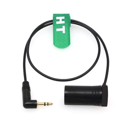 Câble audio symétrique 3.5mm vers XLR 3 broches HangTon de 50cm en noir