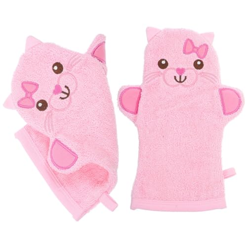 2pcs Bath Baby Scrub Kids Bath Mittens Kids Washcloths Body Brush Glove Baby Hand Mittens Baby Wash Mitt Bath Bathing Rubbing Mitt Toddler South Korea Child