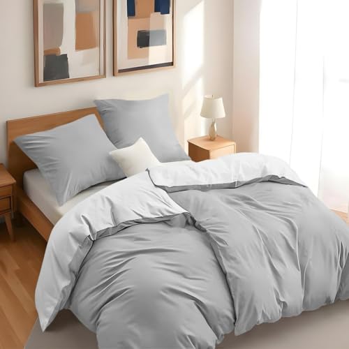 Dreamzie - Bettwäsche Set 135x200 cm mit 2 Kissenbezügen 80x80 cm...