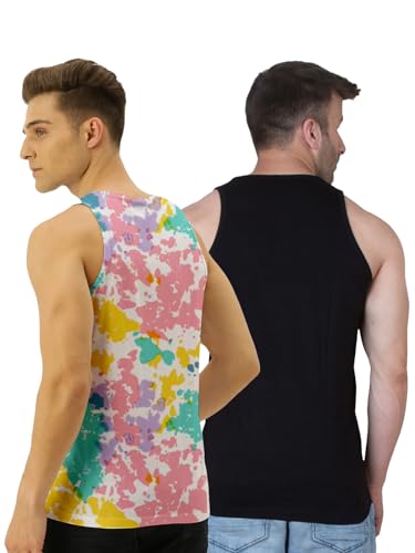 Image of Veirdo Men's Cotton Printed Regular Fit Vest