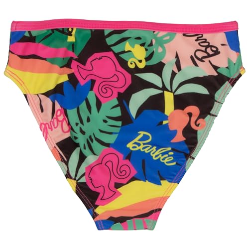 Barbie Conjunto de maiô de duas peças para meninas – Roupa de banho com estampa tropical para crianç
