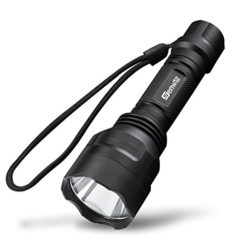 Genwiss LED Flashlight Emergency Torch Ultra Bright XM-L2 5 Modes 3000 Lumen Water