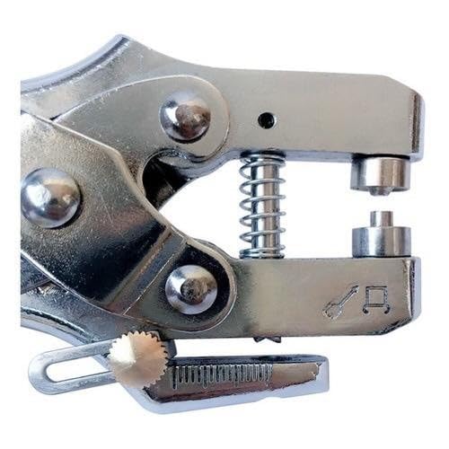 Alicate aplicar ilhós 2 em 1 profissional fura e aplica + 100 ilhoses