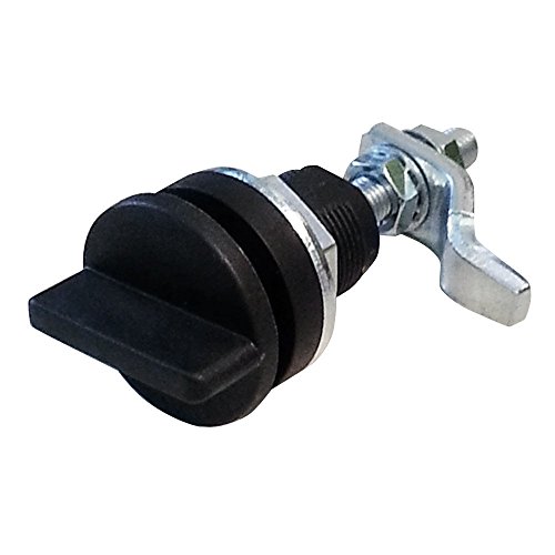 Southco E3-10-505-50 Series Vise Action Powder Coat Zinc Alloy Hand Operated Compression Latch with Knob Head, Non-Locking, 0.71