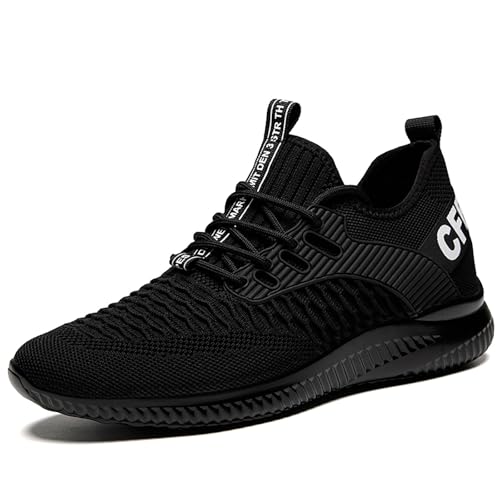 Zapatos de Senderismo para Hombre, Transpirables, para Exteriores, de otoño e Invierno, Zapatos de caña Alta, Zapatillas de Senderismo (Black, 41)