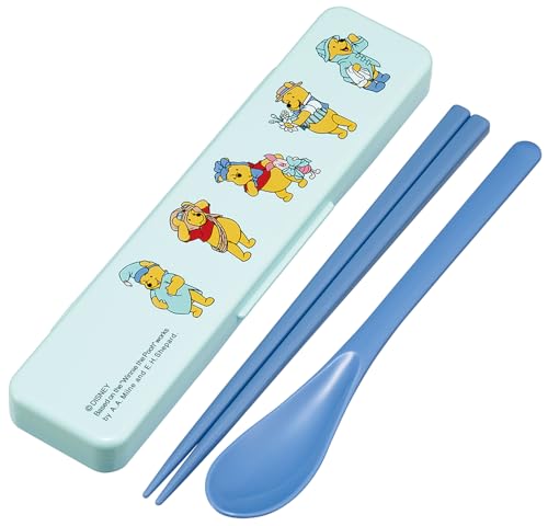 スケーター(Skater) 箸 スプーンセット 弁当 大人用 抗菌 コンビセット 18cm カチャカチャ鳴らない 日本製 ディズニー くまのプーさん コスチューム CCS3SAAG-A