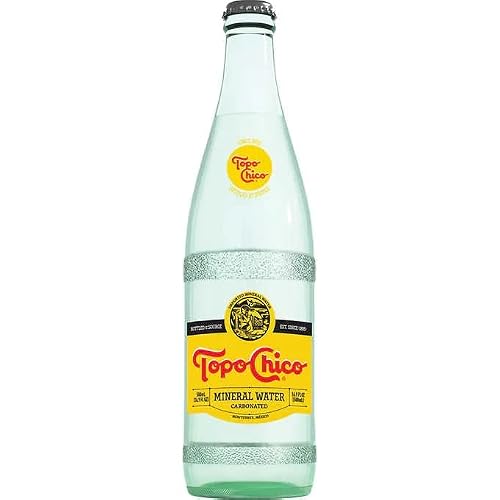 Topo Chico - Carbonated Mineral Water, Glass Bottles 16.9 fl. oz., 18 304.2 Fl Oz