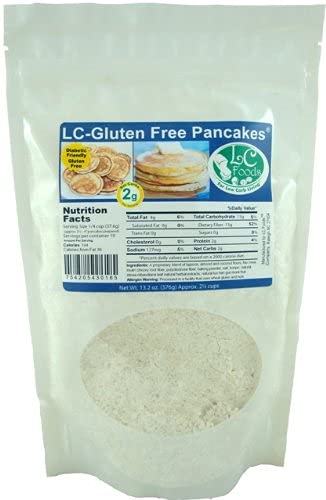 Low Carb Foods Gluten Free Pancake Mix | All-Natural Ingredients | Almond And Coconut Flour Baking | Diabetic Friendly | Artificial Sweetener Free | 13.2 Oz #TOP3