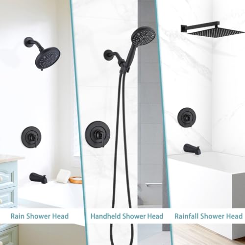 Replacement for MoenPosi-Temp Valve Only Shower Faucet Trim Kit (Valve& Catridge Not Inclued), Volume and Temperature Control Level Handle, Oil Rubbed Bronze - Thumbnail 6